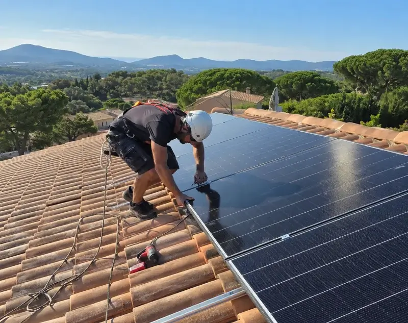 Installateur panneaux solaires Porcaro — pose photovoltaïque sur toiture