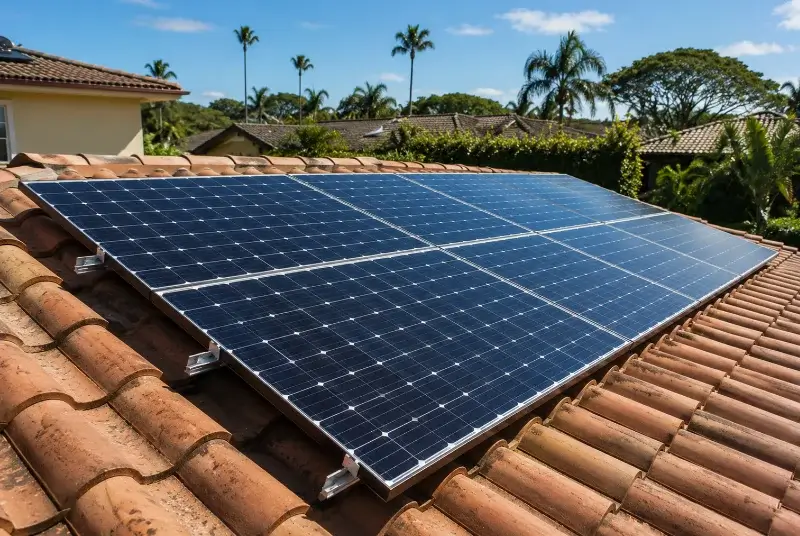 Installation de panneaux solaires à Porcaro